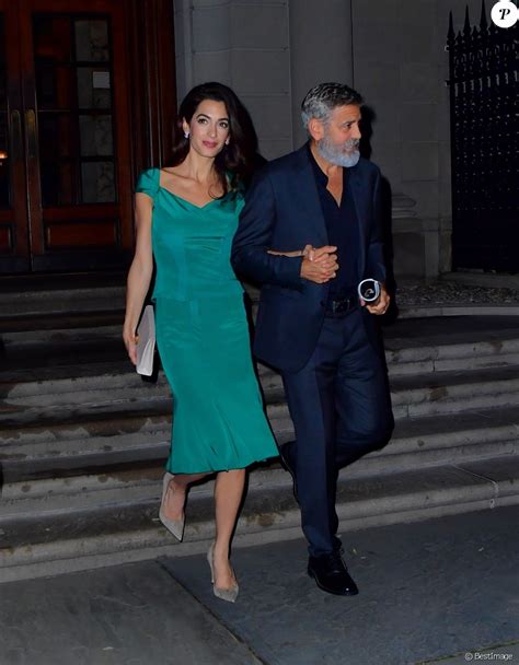 George Clooney Et Sa Femme Amal Alamuddin Clooney La Sortie De La