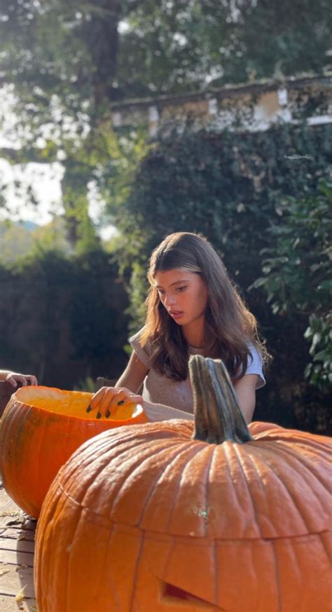 Bianca Baltis Daughter Matilde Lucidi Preparing Halloween Supplies