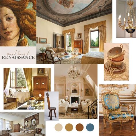 Renaissance mood board | interior design | Stili architettonici ...