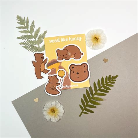 a bear sticker pack i made! : r/stickers