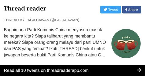 Thread By LagaCawan Bagaimana Parti Komunis China Menyusup Masuk Ke