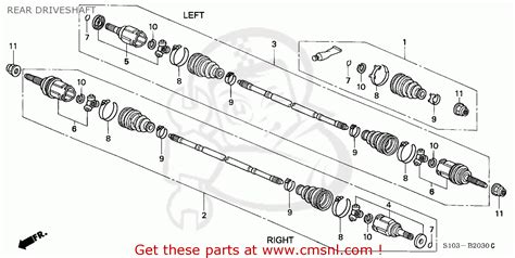 42311S10A50 Shaft Assy L Driv Honda Buy The 42311 S10 A50 At CMSNL