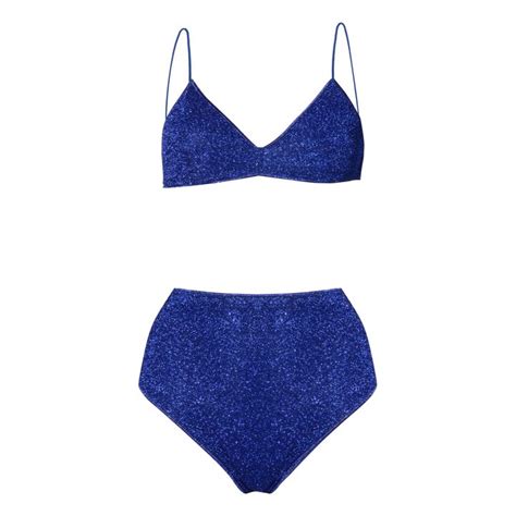 Oseree Lumi Re High Waisted Bikini Blue Smallable