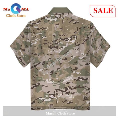 American Operational Camouflage Pattern Ocp Hawaiian Shirt Macall