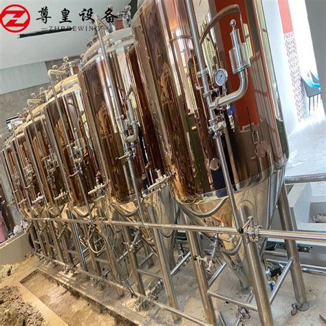 Rose Gold Craft Beer Equipment Case Show Shandong Zunhuang Fermenting