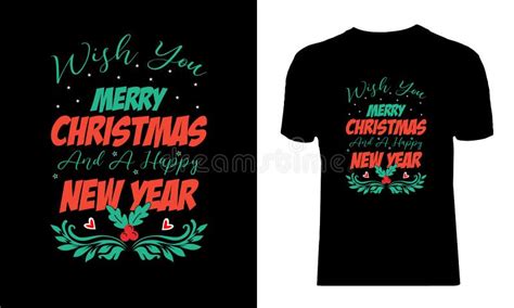 Vector Merry Christmas T Shirt Design Stock Illustration Illustration