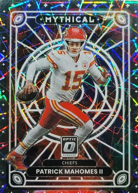 Patrick Mahomes II 2022 Optic M 5 Mythical Price Guide Sports Card