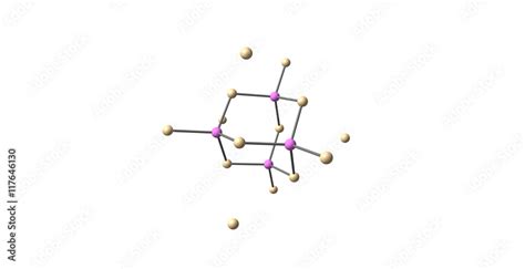 Gallium arsenide molecular structure isolated on white Stock ...