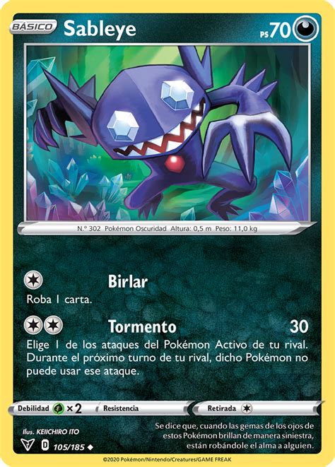 Sableye Voltaje V Vido Tcg Wikidex La Enciclopedia Pok Mon