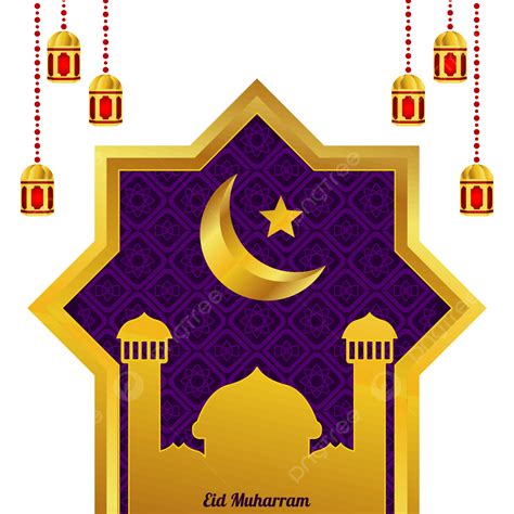 Crescent Moon Vector Art Png Eid Muharram Transparent Background With