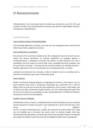 Renascimento Classicismo E Humanismo PDF