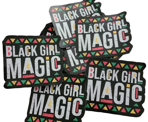 Black Girl Magic Stickers - Stickers - Queen of Castle Quirky | Gift ...