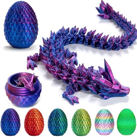 Dragon Eggs D Printed Dragon Eggs With Dragon Inside D Articulated