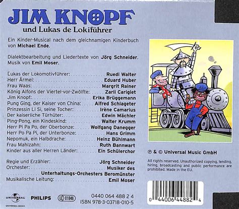 Cd Kopie Jim Knopf Und Lukas De Lokif Hrer Mit J Rg Schneider Ruedi