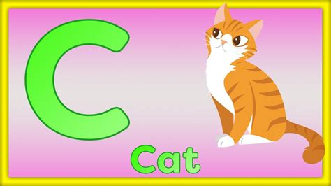 Letter C Cat Cake Car And Crab Learn The Letter C Youtube