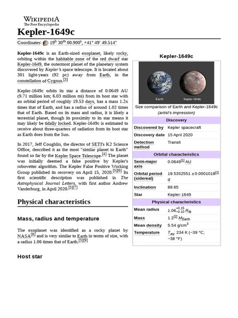 Kepler 1649c | PDF | Exoplanet | Earth Analog