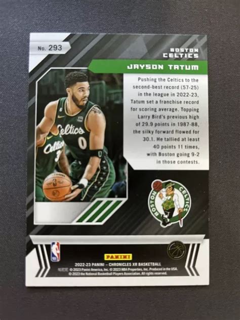 Carte De Basketball Panini Chronicles Xr Jayson Tatum