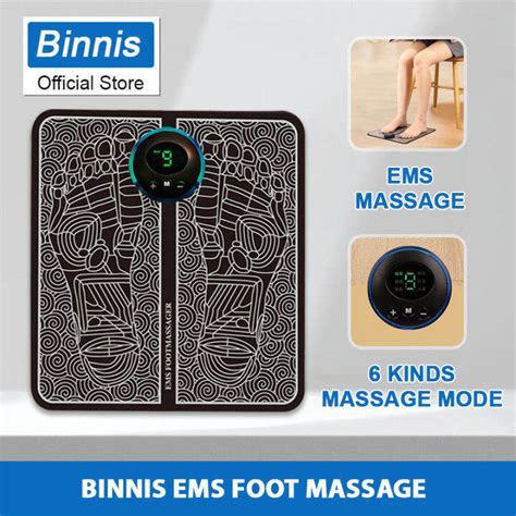 Binnis Japan Electric Ems Foot Massage Pad Usb Charging Leg Reshaping Foot Therapy Massager Feet