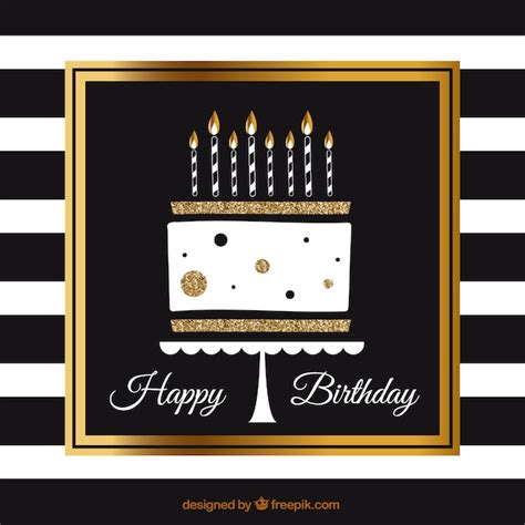 Premium Vector | Elegant birthday cake background