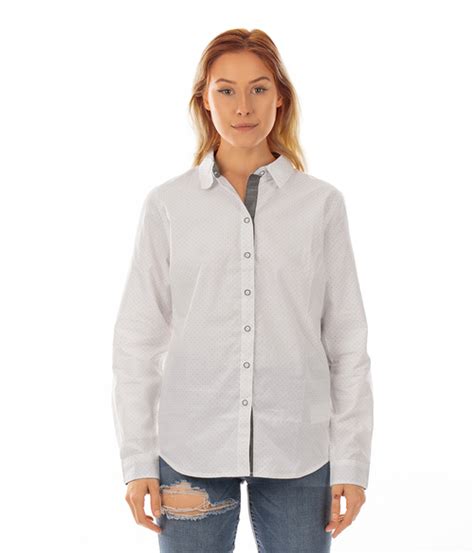 Ladies Peached Poplin Shirt For Sportswear