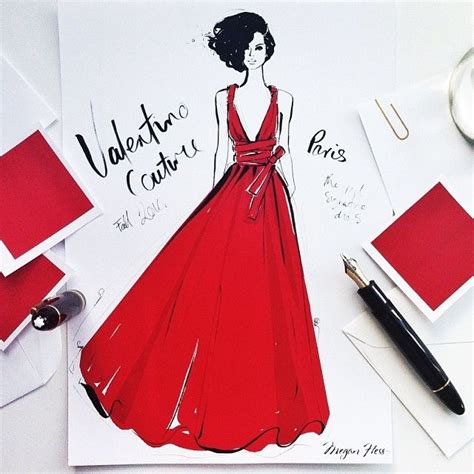 It Wouldn T Be A Valentino Show Without One Signature Red Dress My