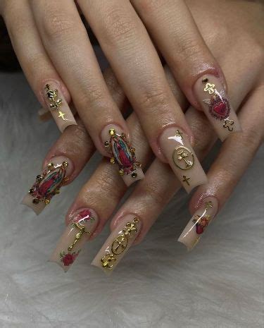 38 Catholic Acrylic Nails Designs That Are So Pretty Youd Want To