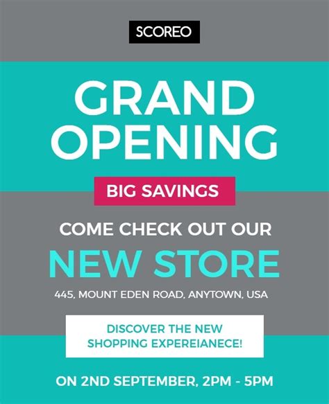 40+ Best Grand Opening Flyer Ideas and Examples