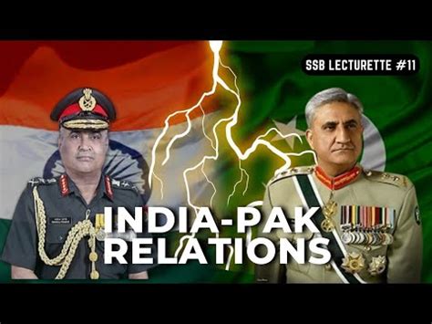 Indo Pak Relations Explained Most Important SSB LECTURETTE 11