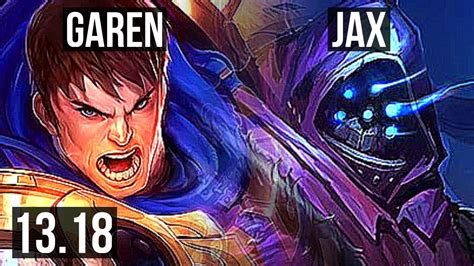 Garen Vs Jax Top 7 Solo Kills 8 1 1 800 Games 1 4m Mastery