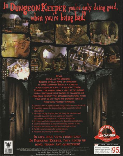 Dungeon Keeper Cover Or Packaging Material MobyGames