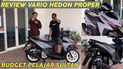 Review Modifikasi Vario Proper Dana Pelajar Youtube