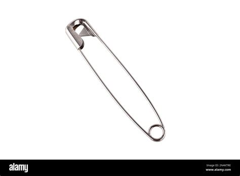 Closed Safety Pin Isolated On White Background Stock Photo Alamy