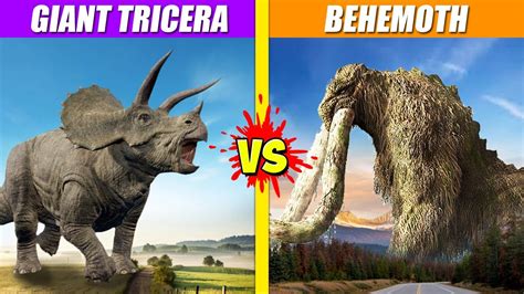 Giant Triceratops Vs Titanus Behemoth SPORE YouTube