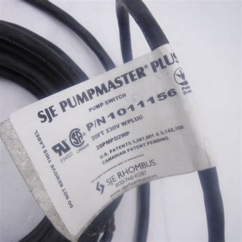 sje rhombus pmpdwp pumpmaster   float switch  lead ebay