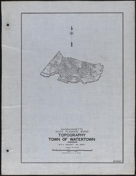 Topography Town Of Watertown Digital Commonwealth