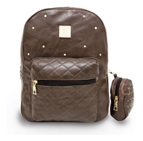 Bolsa Feminina De Pu Sint Tico Moda Mochila De Costa Pequena R