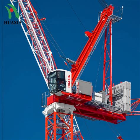 50m Jib Tower Crane Maxi Capacity 10 Ton Jib Topkit Luffing Tower Crane