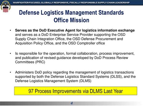 Defense Logistics Management Standards Ppt Download