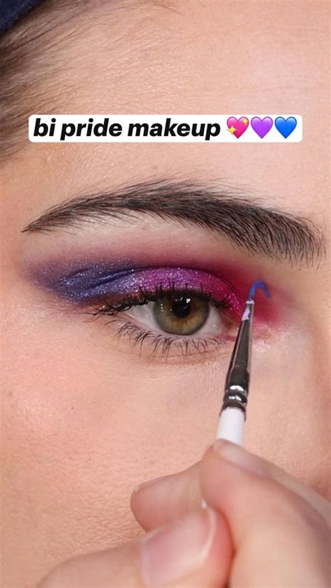 Pride Makeup 💖💜💙 Colorful Eyeshadow Pride Makeup Prom Eye Makeup