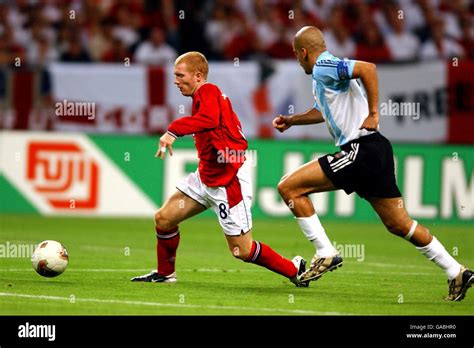 Soccer FIFA World Cup 2002 Group F Argentina V England Stock