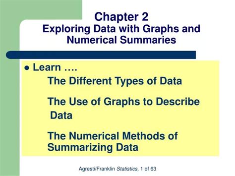 Ppt Chapter Exploring Data With Graphs And Numerical Summaries