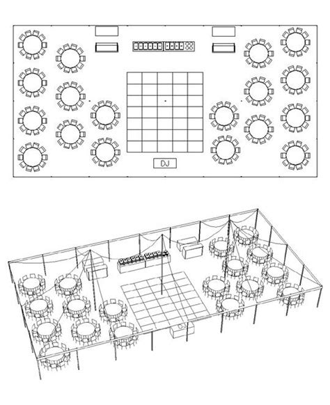 Backyard Wedding Tent Layout