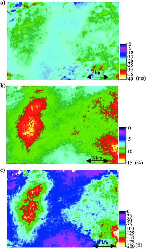 A Time Thickness Map Of LEF Interpreted From The Conditioned Seismic