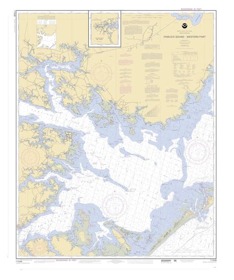 Pamlico Sound Map western Part 2005 Nautical Chart Print - Etsy