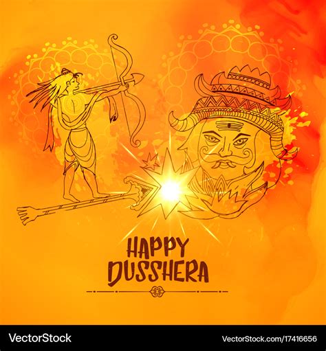 Dussehra Easy Dussehra Drawing Shree Ram Killing Ravan Drawing Hot