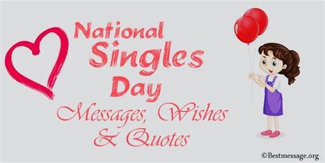 Happy Singles Day Messages, Wishes, Greetings and Quotes | Single and happy, National single day ...