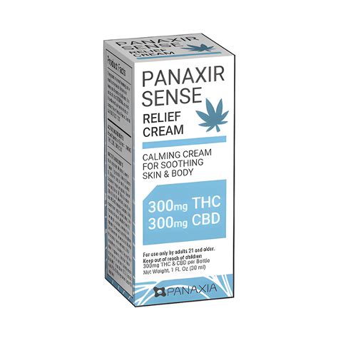 1 1 Combo Relief Cream [1oz] 300mg Cbd 300mg Thc Panaxia Cream Jane