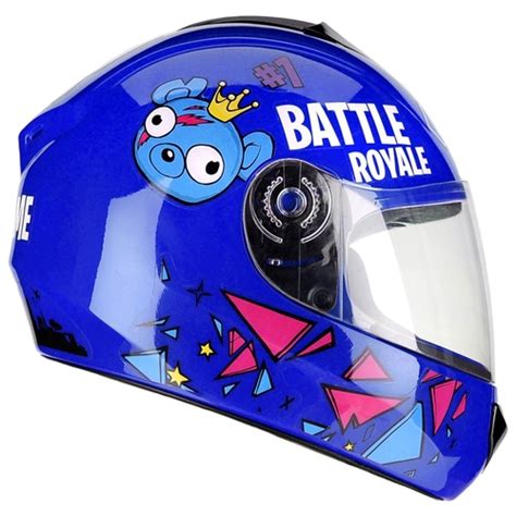 Capacete Moto Infantil Crian A Fly Fun Game Azul Brilhante No Shoptime