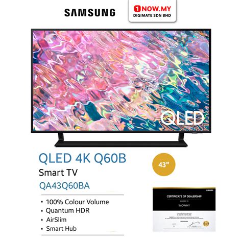 SAMSUNG 43" QLED 4K Q60B Smart TV QA43Q60BA - 1NOWmy Digimate: Best ...
