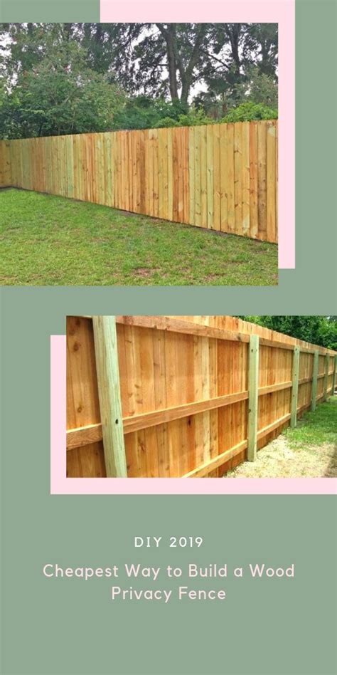 Cheapest Way To Build A Wood Privacy Fence Diy Guide For 2022 Best Home Gear Wood Privacy